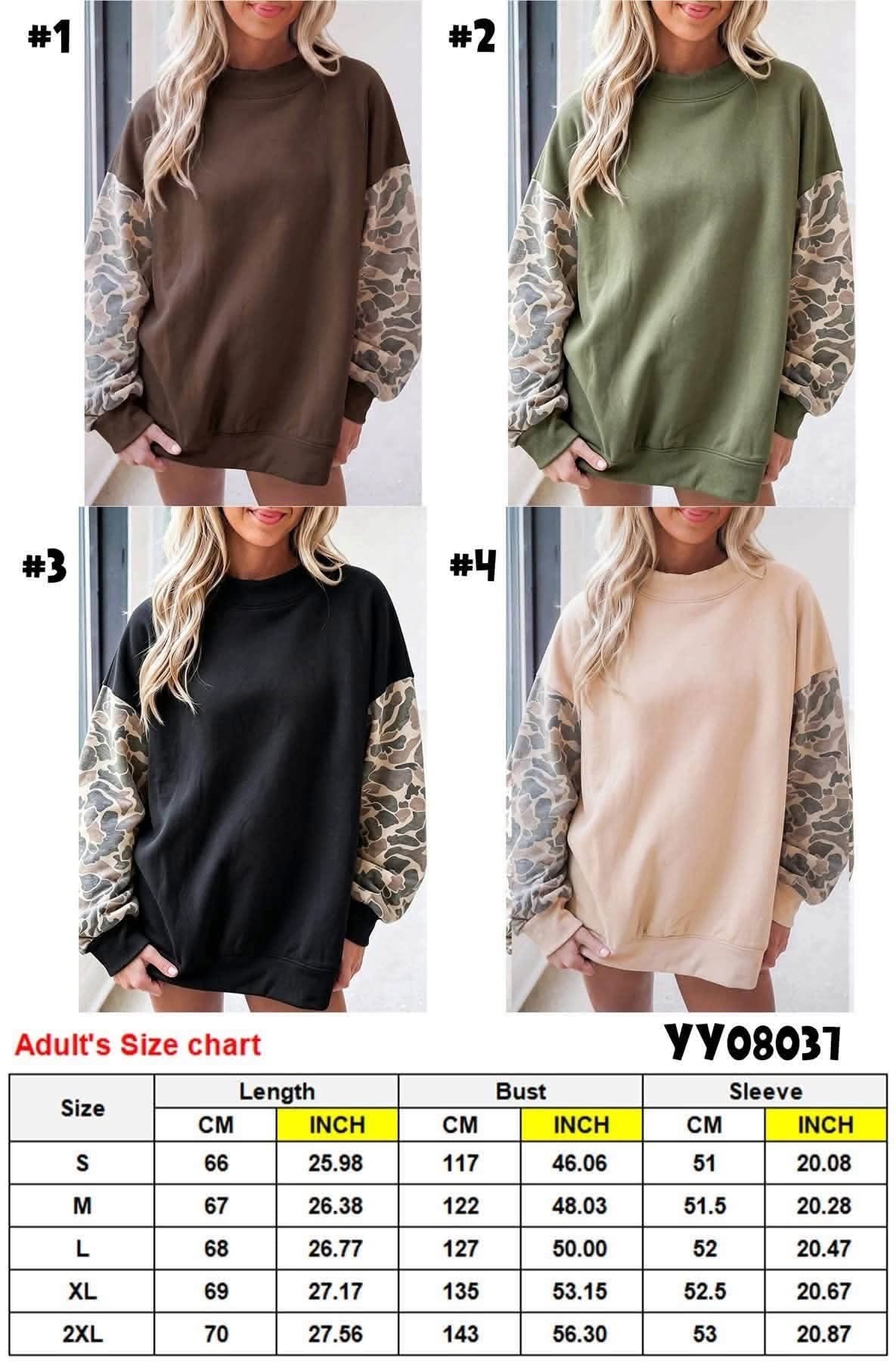 🦆🤎 CAMO SLEEVE SWEATSHIRTS 🤎🦆