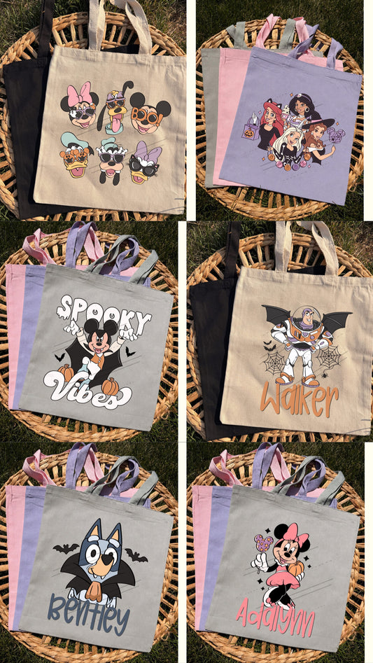 👻🎃 HALLOWEEN CHARACTER TOTE BAGS! 🎃👻