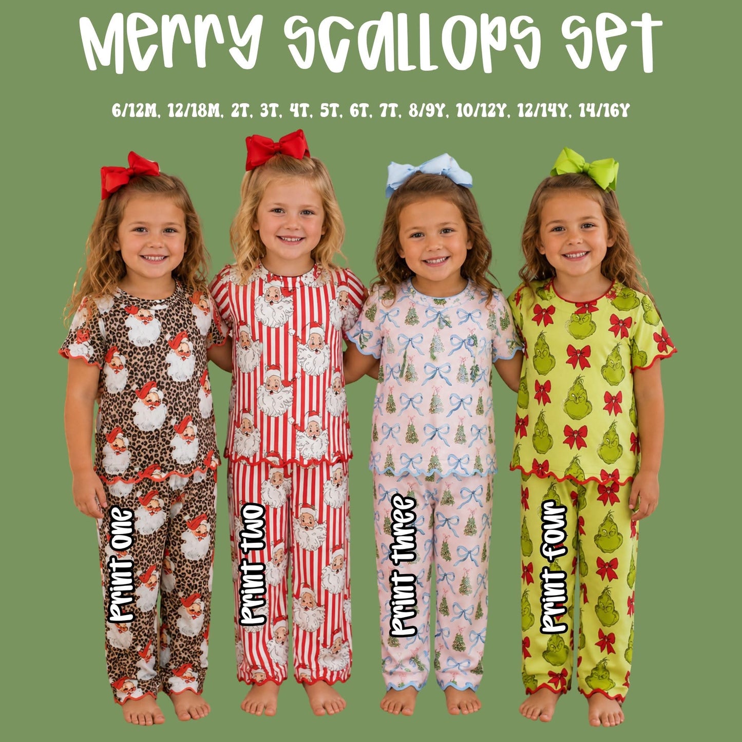 🎄🎀 MERRY SCALLOPS SET 🎀🎄