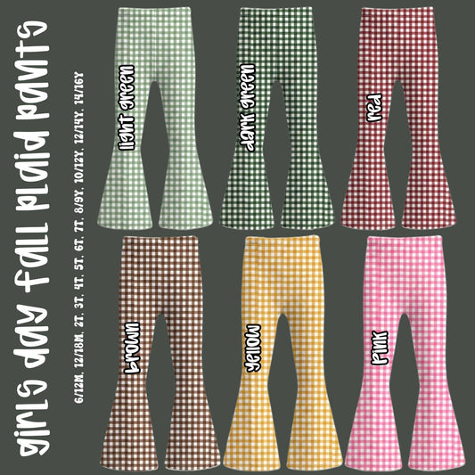 🍂🎀 GIRLS DAY FALL PLAID PANTS 🎀🍂