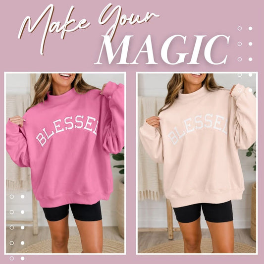 ✨ Embroidered Blessed Sweatshirt ✨