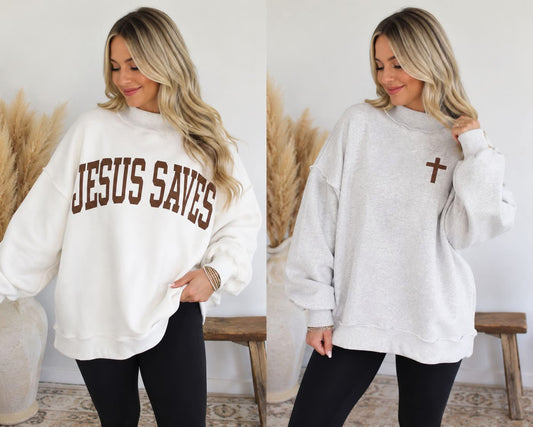 Reversible Faith Mock Neck Sweatshirt