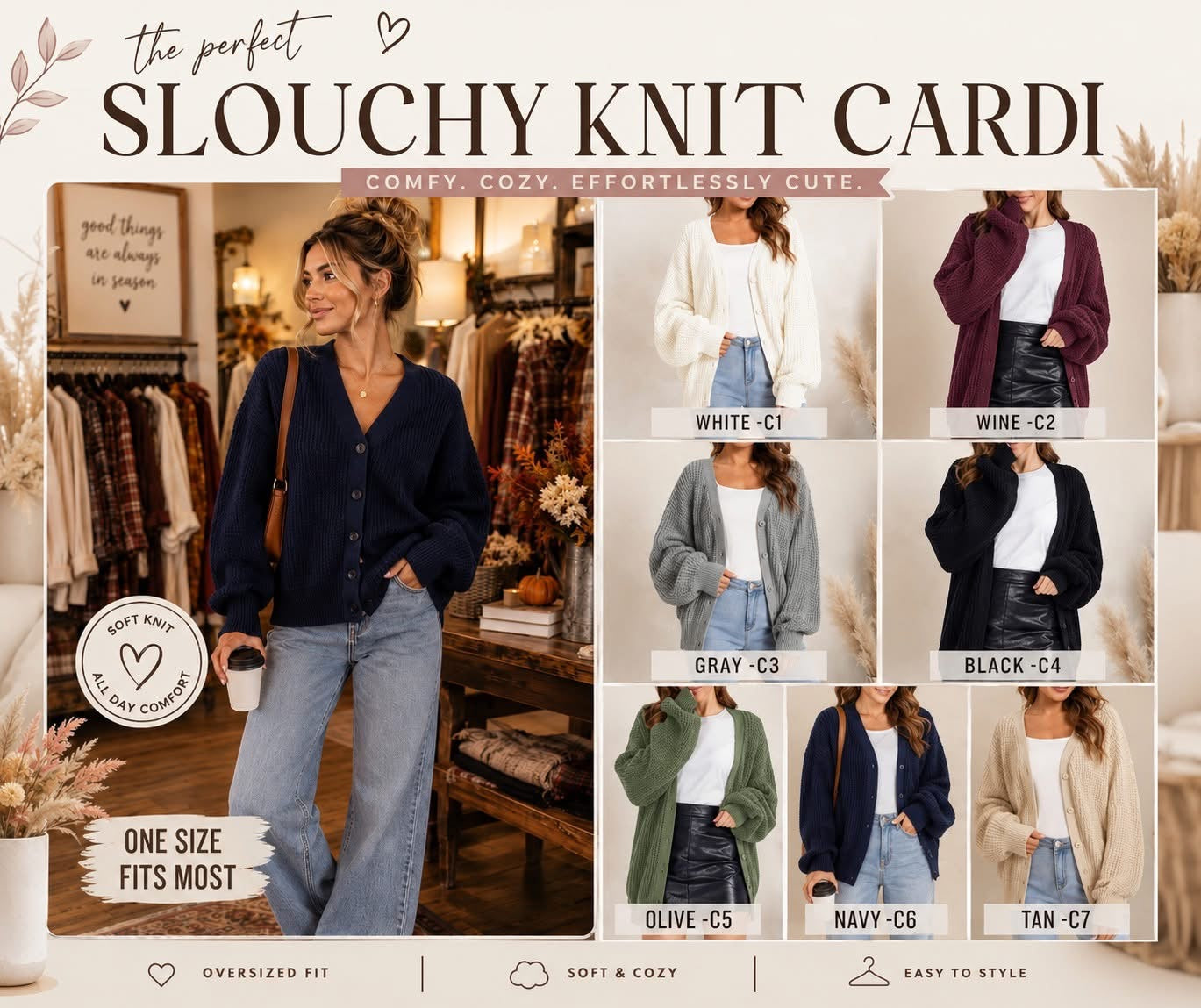 Slouchy Knit Cardi