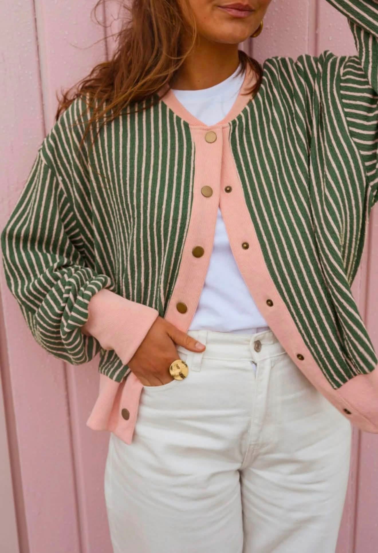 ✨ THE CONTRAST STRIPE CARDIGAN | PREORDER ✨